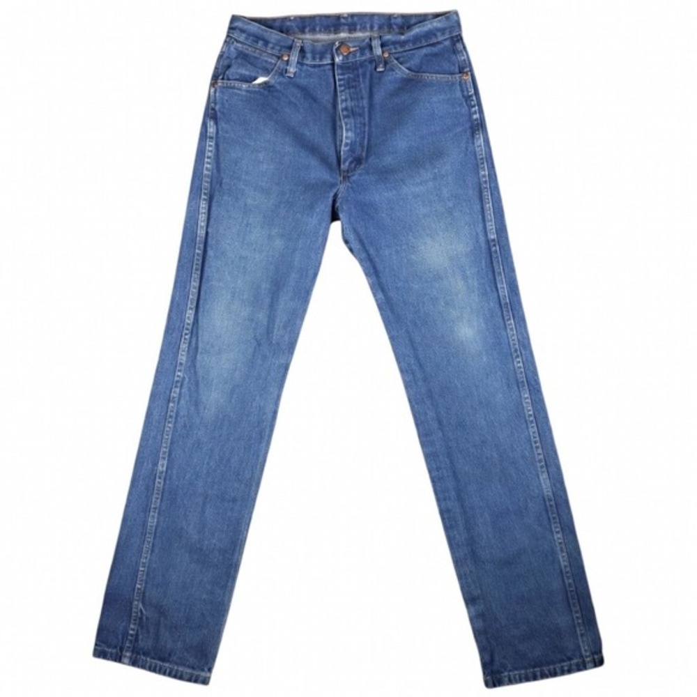 Wrangler Straight Leg Blue Denim Jeans Men's W32 x L34 100% Cotton Classic Fit